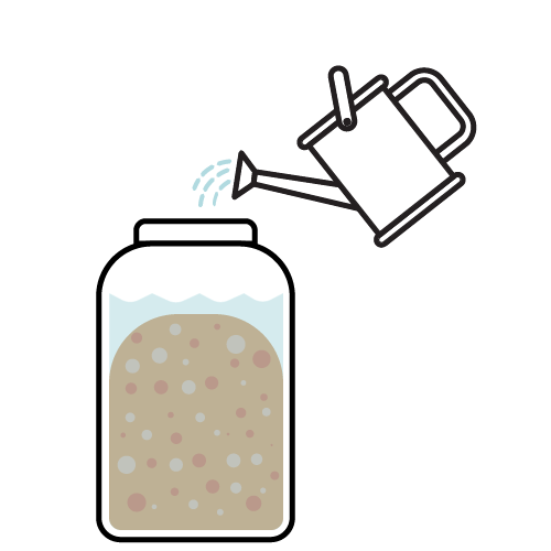 Add water